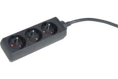 Dexlan Power Strip with Switch- 3 outlets 4 m