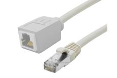 CAT6A S/FTP EXTENSION PATCH CORD GREY 10M