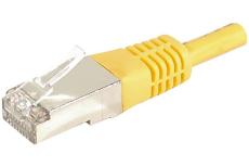 DEXLAN Cat6A RJ45 Patch cable F/UTP yellow - 5 m