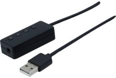 Adaptateur USB MS Teams pour casque audio Jack simple et double prise