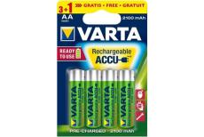 VARTA Recycled recharge accu AA 3 + 1 free