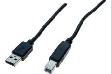 High speed USB2.0 cord A/B male  Black- 1.80 m