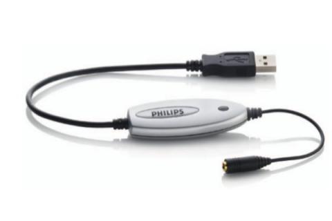 PHILIPS Adaptateur audio USB LFH9034 : stéréo, pour casques, haut-parleurs, ordi