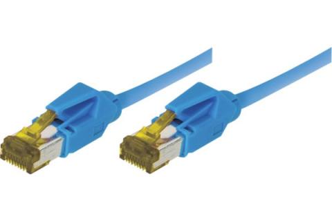 Cordon RJ45 sur câble catégorie 7 S/FTP LSOH snagless bleu - 2 m