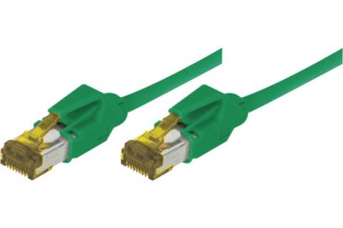 Cordon RJ45 sur câble catégorie 7 S/FTP LSOH snagless vert - 1,5 m