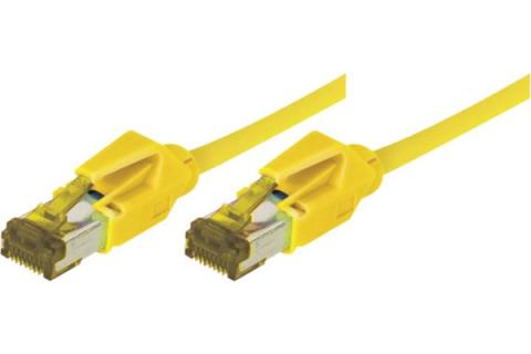 Cordon RJ45 sur câble catégorie 7 S/FTP LSOH snagless jaune - 15 m