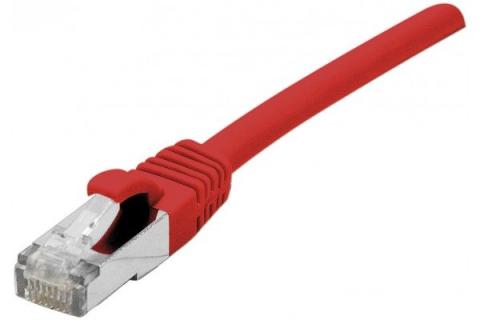 DEXLAN Cordon RJ45 sur câble catégorie 7 S/FTP LSOH snagless rouge - 0,5 m